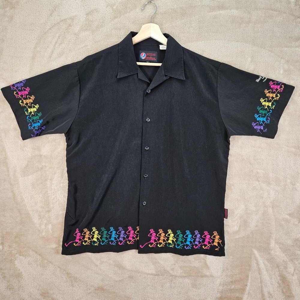 Made in USA Grateful Dead Hard Rock Cafe Toronto Embroidered Shirt Men's Size L